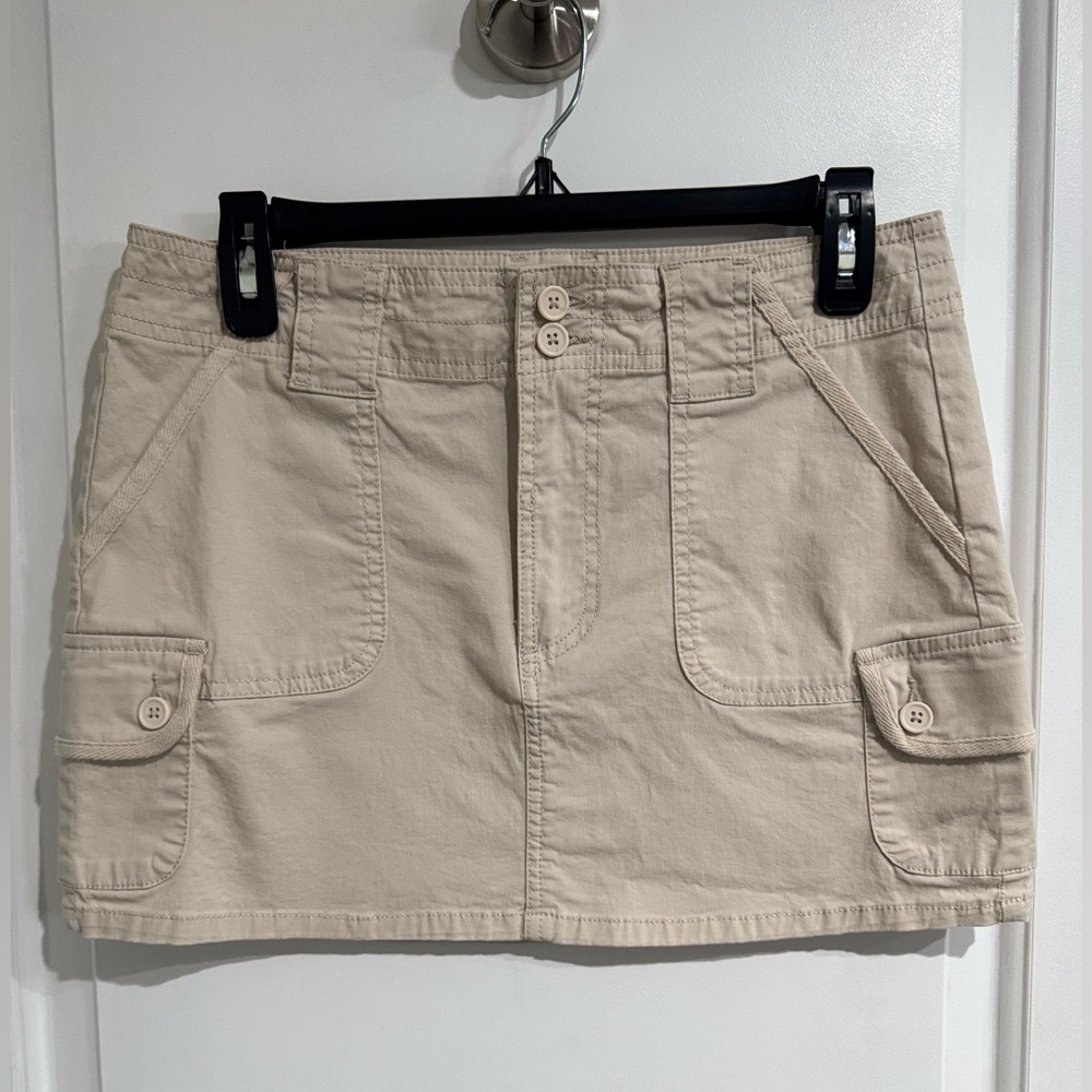 RSQ Tan Cargo Mini Skirt
